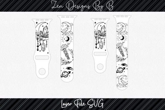 Celestial Watch Band Laser SVG: Premium Graphics for Crafts