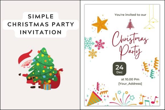 Editable Christmas Party Invitation Graphics Review