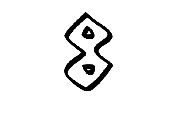 Hand Drawn Rock Inspired Mono 8 Graphics for Crafts