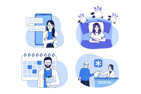 Healthcare Flat Illustration Set: Graphics for Modern Sellers