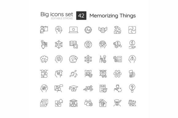 Memorizing Things Technique Linear Icons for Modern Graphics