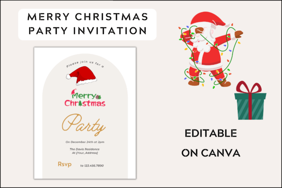 Merry Christmas Party Invitation: A Review for Graphics Sellers
