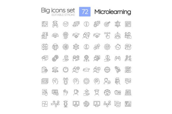 Microlearning Svg Linear Icons Set Review
