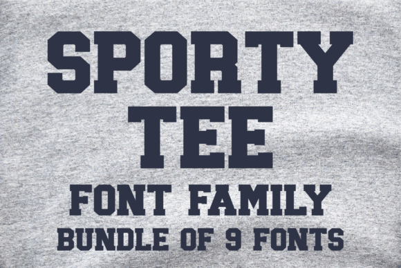 Sporty Tee Family: A Serif Fonts Review for Real Crafting