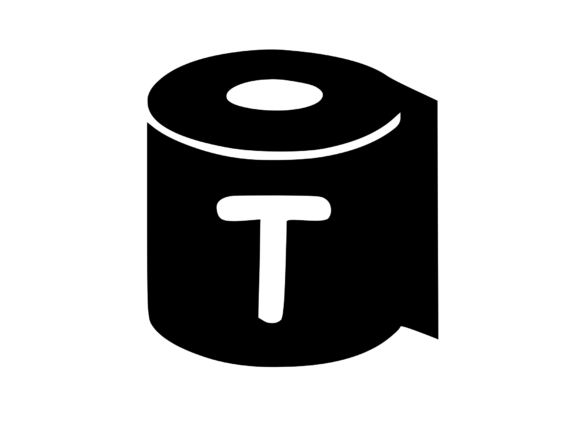Toilet Paper Roll with Playful Mono T: A Designer's Review for Graphics and Crafts